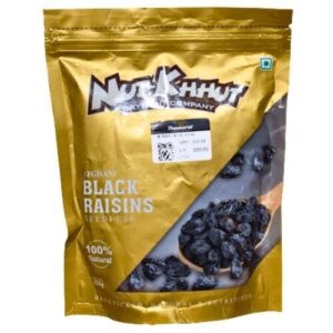 Nut-Khhut Black Raisins Seedless - 250gm - Image 1