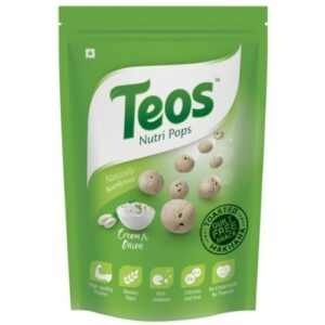 Teos Makhana Cream And Onion - 80gm - Image 1