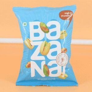 Bazana Roasted Salted Pistachios - 50gm - Image 1